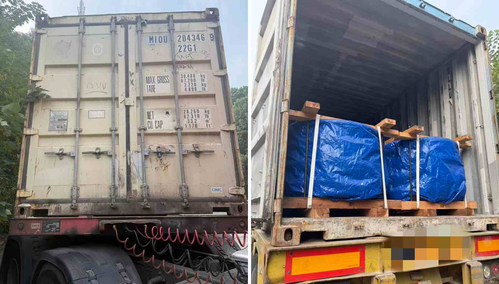 1 নভেম্বর, 2025-এ কানাডায় 320 WCA1016 ট্রেনের চাকার চালান